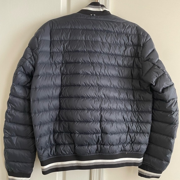 BOSS Navy Blue Quilted Bomber Jacket size 40R - Picture 6 of 7